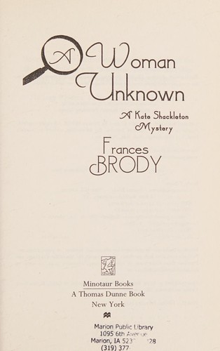 Frances Brody: A woman unknown (2015)