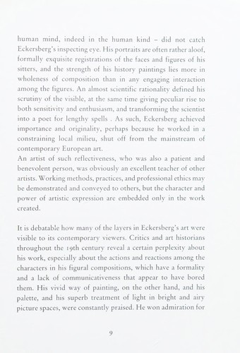 Erik Fischer: C.W. Eckersberg (1993, Edition Bløndal)