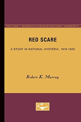Robert K. Murray: Red Scare (Paperback, Univ Of Minnesota Press)