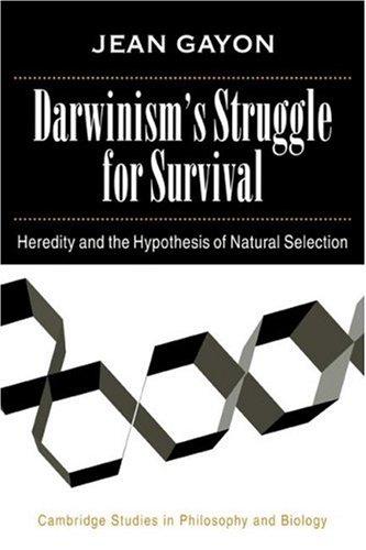 Jean Gayon: Darwinism's Struggle for Survival (Paperback, Cambridge University Press)