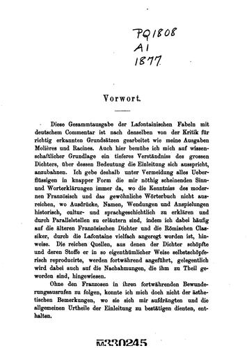 Jean de La Fontaine, Adolf Laun: Fabeln (1877, Gebr. Henninger)