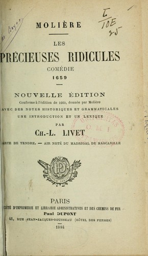 Les précieuses ridicules (French language, 1884, Dupont)