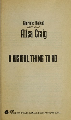 Charlotte MacLeod: A Dismal Thing to Do (1994, Avon Books (Mm))