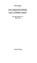 Albrecht Goes: Das Brandopfer (Paperback, German language, 1980, S. Fischer Verlag)