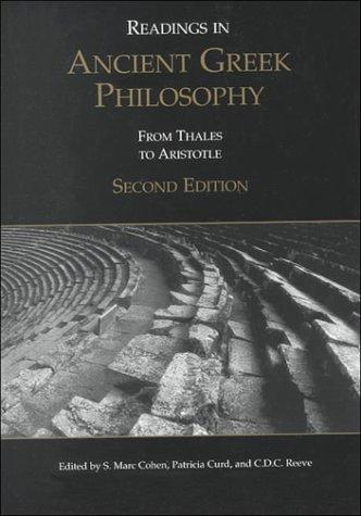 S. Marc Cohen, Patricia Curd, C. D. C. Reeve: Readings in Ancient Greek Philosophy (Paperback, 2000, Hackett Pub Co Inc)