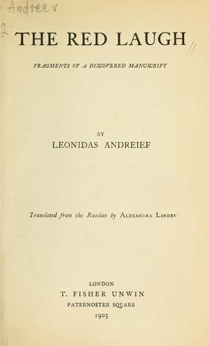 Leonid Andrejev: The red laugh (1905, T. F. Unwin)
