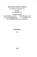 Plotinus: Plotinus (1988, Harvard University Press, Heinemann)