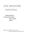 Jane Freilicher: Jane Freilicher (1986, Published for the Currier Gallery of Art by Taplinger Pub. Co.)