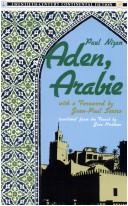Paul Nizan: Aden, Arabie (1987, Columbia University Press)