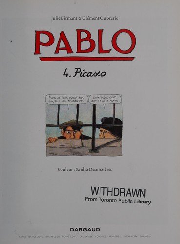 Julie Birmant: Pablo (French language, 2014, Dargaud)