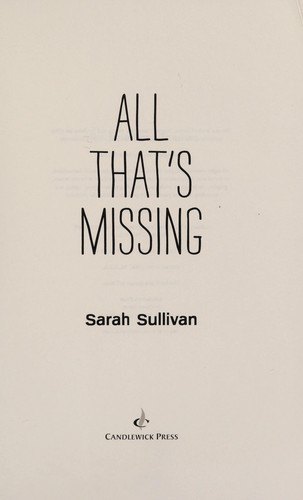 Sarah Sullivan: All that's missing (2013)