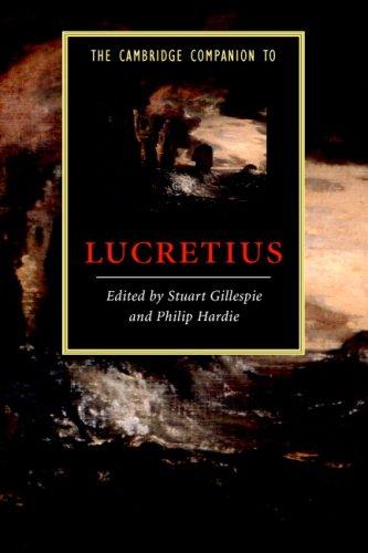 Stuart Gillespie: The Cambridge Companion to Lucretius (Cambridge Companions to Literature) (Paperback, 2007, Cambridge University Press)