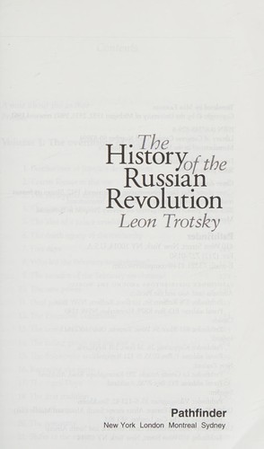 Leon Trotsky: The history of the Russian Revolution (Paperback, 1992, Anchor Foundation, Distributed by Pathfinder Press)