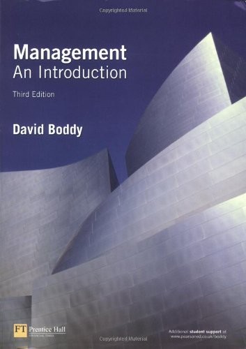 David Boddy: Management: An Introduction (Paperback, 2005, Ft Pr)