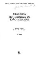 Oswald de Andrade: Memórias sentimentais de João Miramar (Portuguese language, 1990, Secretaria de Estado da Cultura de São Paulo, Editora Globo)