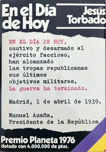 Jesús Torbado: En el día de hoy (Hardcover, Spanish language, Editorial Planeta, S.A.)