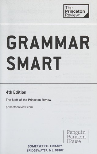 Princeton Review (Firm): Grammar smart (2017, Penguin Random House)