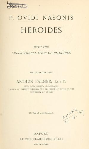 Publius Ovidius Naso: Heroides. (1898, Clarendon Press)