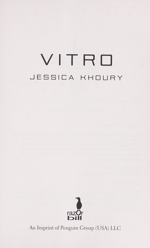 Jessica Khoury: Vitro (2014)