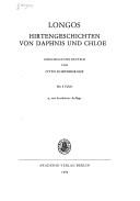 Longus: Hirtengeschichten von Daphnis und Chloe (German language, 1989, Akademie-Verlag)