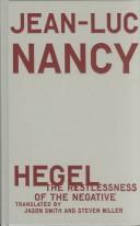 Jean-Luc Nancy: Hegel (University of Minnesota Press)