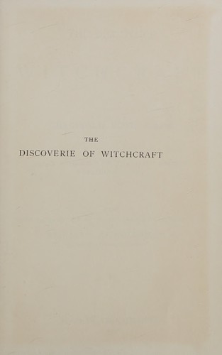 Reginald Scot: The discoverie of witchcraft. (1973, Rowman and Littlefield)