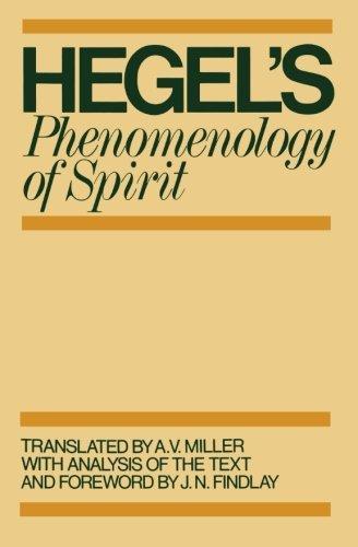 Georg Wilhelm Friedrich Hegel: Phenomenology of Spirit (1976)