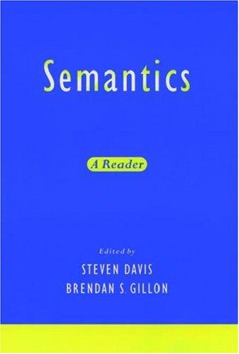 Steven Davis: Semantics (2004, Oxford University Press, USA)