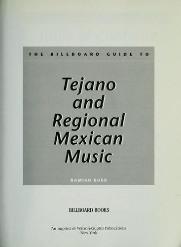 Ramiro Burr: The Billboard guide to Tejano and regional Mexican music (1999)