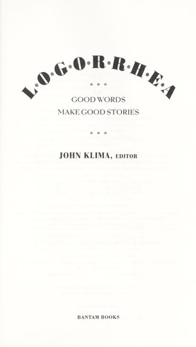John Klima: Logorrhea (2007, Bantam Books)
