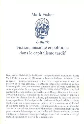 Mark Fisher: K-Punk (French language, 2025)