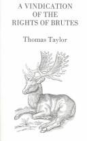Thomas Taylor: A Vindication of the Rights of Brutes (Paperback, Holmes Pub Grou Llc)
