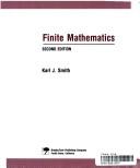 Karl J. Smith: Finite mathematics (1988, Brooks/Cole Pub. Co.)