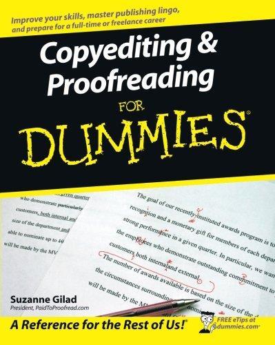 Suzanne Gilad: Copyediting & proofreading for dummies (2007)