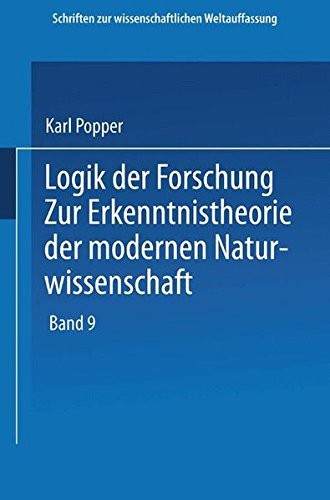 Karl Popper: Logik der Forschung (Paperback, Springer)