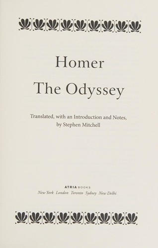 Homer: The Odyssey (2013, Atria Books)