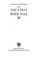 Joseph H. Lehmann: The first Boer War (1972, Cape)
