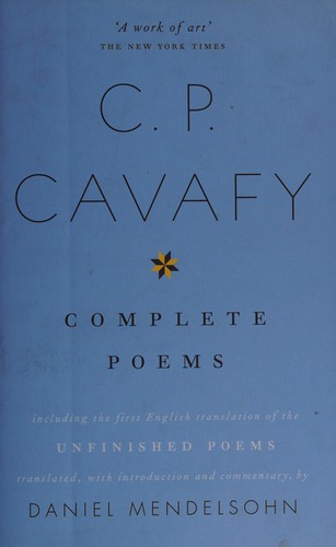 Constantine P. Cavafy: C.P. Cavafy (2013, HarperCollins)