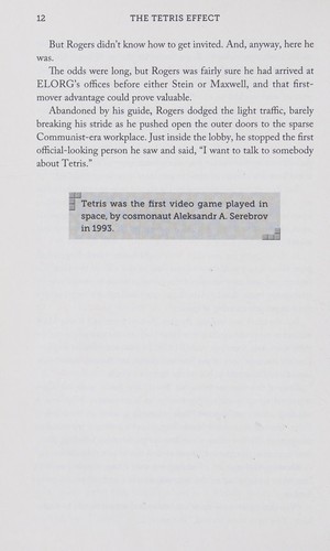 Dan Ackerman: The Tetris effect (2016, PublicAffairs)