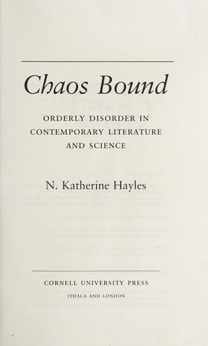 N. Katherine Hayles: Chaos bound