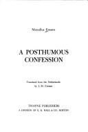 Marcellus Emants: A posthumous confession (1976, Twayne)