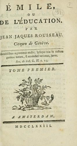 Jean-Jacques Rousseau: Émile (1773)