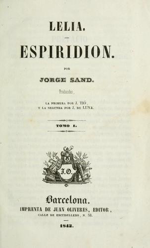 George Sand: Lelia (1842, J. Oliveres)