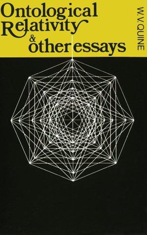 Willard Van Orman Quine, Willard Quine: Ontological Relativity (Paperback, 1977, Columbia University Press)