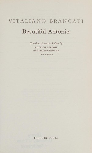 Vitaliano Brancati: Beautiful Antonio (2007, Penguin)