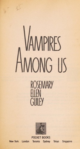 Rosemary Guiley: Vampires among us (1991, Pocket Books)
