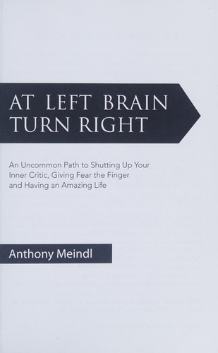 Anthony Meindl: At Left Brain Turn Right (2012, Meta Creative)