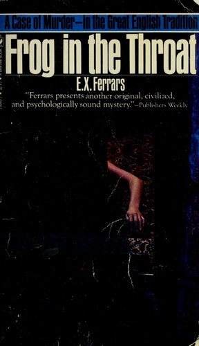 Elizabeth Ferrars: Frog in the throat (1981, Bantam Books)
