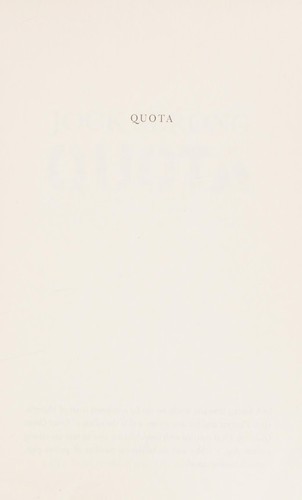 Jock Serong: Quota (2014, Text Publishing Company)
