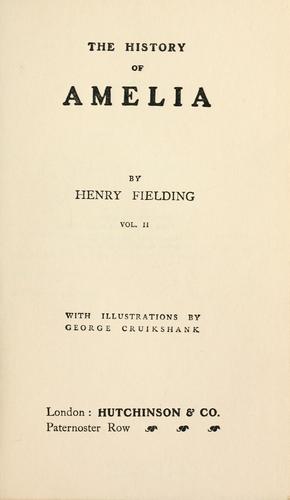 Henry Fielding: The history of Amelia (1800, Hutchinson)